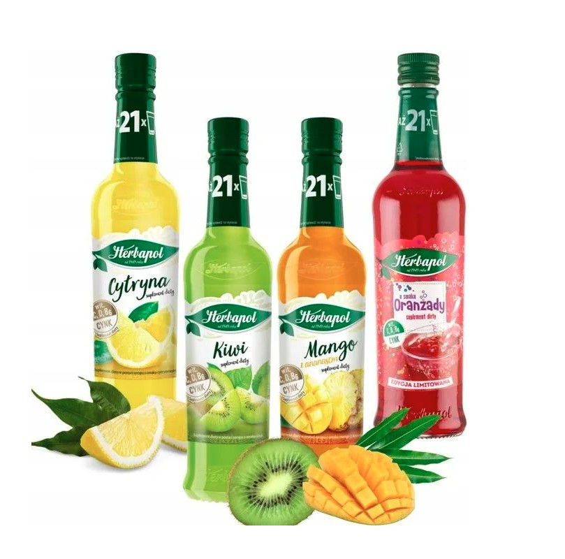 Sok Herbapol - MIX smaków cytryna 420ml